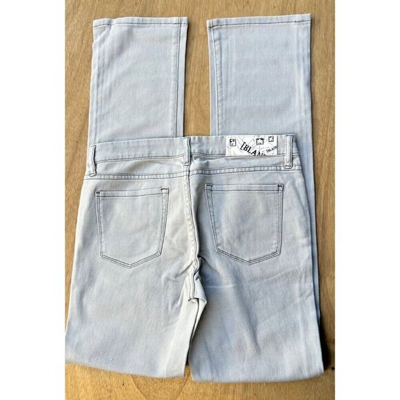 Blank Women's Silver Cotton Regular Straight Leg Jeans Size 29 - Picture 2 of 16